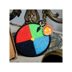 Maison Ghibli Porte-Clés|Porte-Clés broderie Disque magique - Le Château ambulant