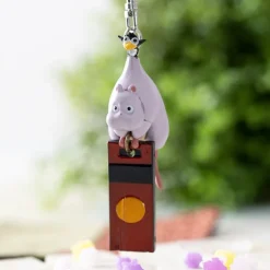 Maison Ghibli Porte-Clés|Porte-clés 3D Boh mouse et oiseau - Le Voyage de Chihiro