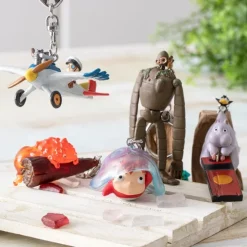Maison Ghibli Porte-Clés|Porte-clés 3D Calcifer - Le Château ambulant