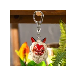 Maison Ghibli Porte-Clés|Porte-Clés Masque de San et Kodama - Princesse Mononoké