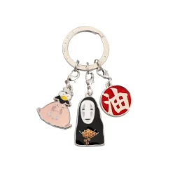 Maison Ghibli Porte-Clés|Porte-clés métal 3 personnages Arubaya - Le Voyage de Chihiro