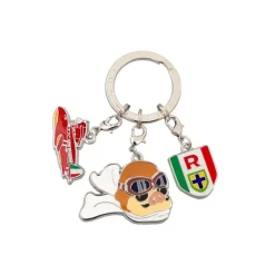 Maison Ghibli Porte-Clés|Porte-clés métal 3 personnages Marco - Porco Rosso