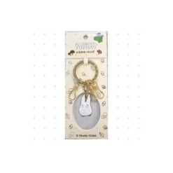 Maison Ghibli Porte-Clés|Porte-Clés Métal Totoro Blanc – Mon Voisin Totoro