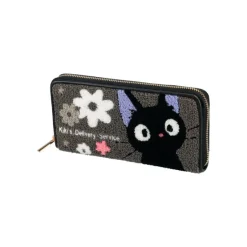 Maison Ghibli Accessoires|Portefeuille Cuir Et Tissu Kiki Fleur - Kiki la petite sorcière