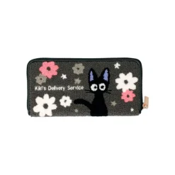 Maison Ghibli Accessoires|Portefeuille Cuir Et Tissu Kiki Fleur - Kiki la petite sorcière