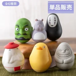 Maison Ghibli Figurines|Pose Collect Assort. de 6 Figurines Roly-poly - Le Voyage de Chihiro