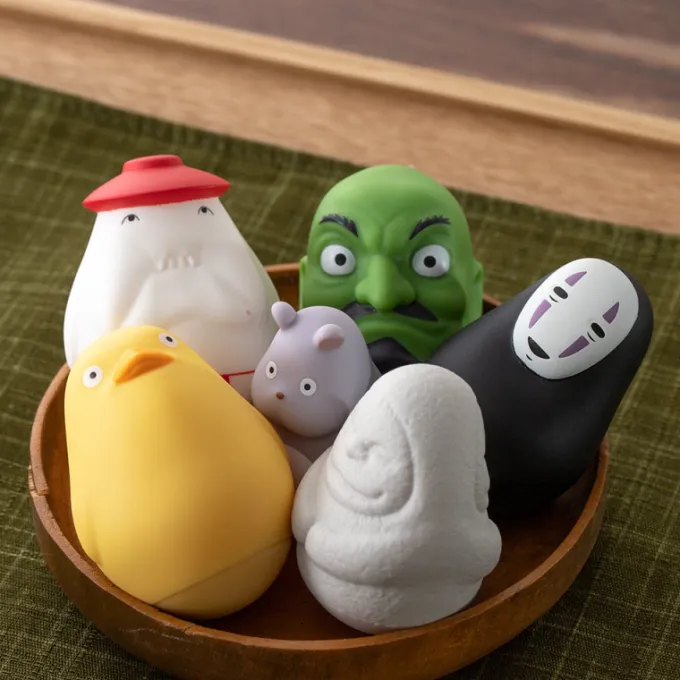 Maison Ghibli Figurines|Pose Collect Assort. de 6 Figurines Roly-poly - Le Voyage de Chihiro