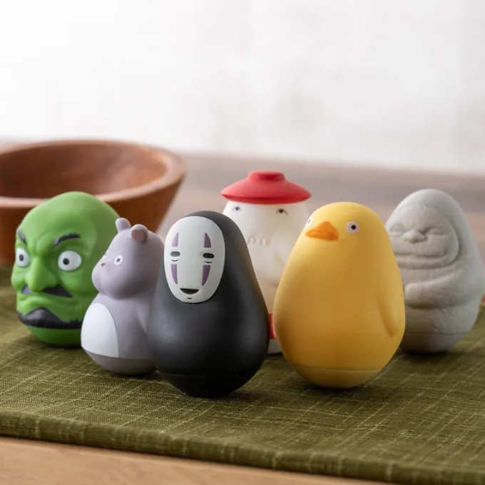 Maison Ghibli Figurines|Pose Collect Assort. de 6 Figurines Roly-poly - Le Voyage de Chihiro