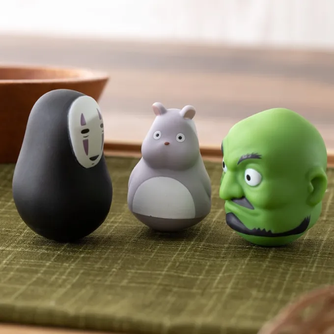 Maison Ghibli Figurines|Pose Collect Assort. de 6 Figurines Roly-poly - Le Voyage de Chihiro