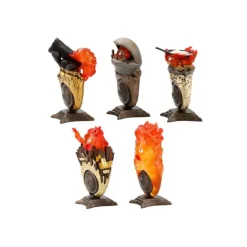 Maison Ghibli Figurines|Pose Collection Assort. de 6 Bagues Calcifer - Le Château ambulant
