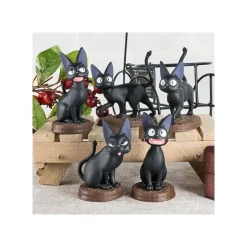 Maison Ghibli Figurines|Pose Collection Assort. de 6 Figurines Jiji – Kiki la petite sorcière