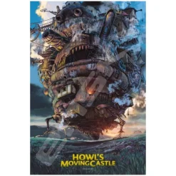 Maison Ghibli Puzzle|Puzzle Deluxe Foil 1000P Affiche film - Le Château ambulant
