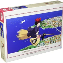 Maison Ghibli Puzzle|Puzzle 1000P Kiki dans le ciel - Kiki la petite sorcière