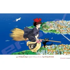 Maison Ghibli Puzzle|Puzzle 1000P Kiki dans le ciel - Kiki la petite sorcière