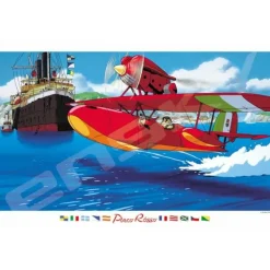 Maison Ghibli Puzzle|Puzzle 1000P Savoia dans le ciel - Porco Rosso
