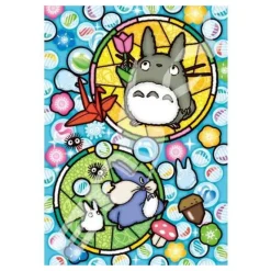 Maison Ghibli Puzzle|Puzzle Vitrail 208P Bonheur de Totoro - Mon Voisin Totoro