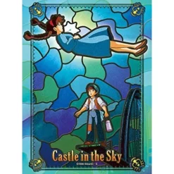 Maison Ghibli Puzzle|Puzzle Vitrail 208P Éclat Merveilleux - Le Château dans le ciel