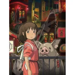 Maison Ghibli Puzzle|Puzzle Vitrail 500P De l’autre côté du tunnel - Le Voyage de Chihiro