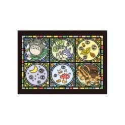 Maison Ghibli Puzzle|Puzzle Vitrail 208P Totoro et ses amis - Mon Voisin Totoro