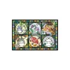 Maison Ghibli Puzzle|Puzzle Vitrail 1000P Toutes les saisons - Mon Voisin Totoro