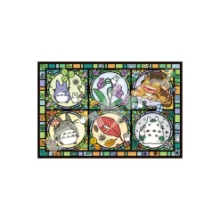 Maison Ghibli Puzzle|Puzzle Vitrail 1000P Toutes les saisons - Mon Voisin Totoro