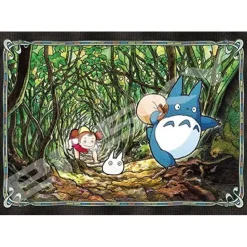 Maison Ghibli Puzzle|Puzzle Vitrail 208P Tunnel secret -Mon Voisin Totoro