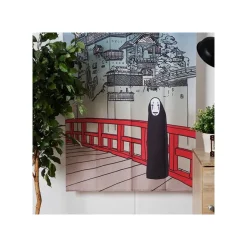 Maison Ghibli Décoration Murale|Rideaux Japonais Aburaya & No Face - Le Voyage de Chihiro