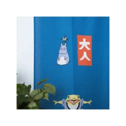 Maison Ghibli Décoration Murale|Rideaux Japonais Kichijo Bleu - Le Voyage de Chihiro