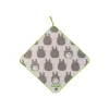 Maison Ghibli Linge De Maison|Serviette à passant Silhouette Totoro Gris - Mon Voisin Totoro