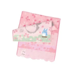 Maison Ghibli Linge De Maison|Serviette Cerisiers en fleurs 34x80 cm - Mon Voisin Totoro