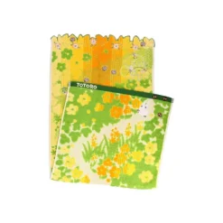 Maison Ghibli Linge De Maison|Serviette Fleurs Jaunes 34x80cm - Mon voisin Totoro