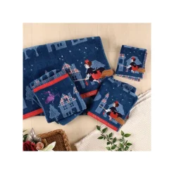 Maison Ghibli Linge De Maison|Serviette La nuit du départ 34x80 cm - Kiki la petite sorcière