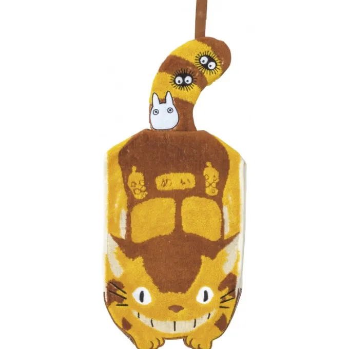 Maison Ghibli Linge De Maison|Serviette Mascotte Chatbus 20x45 cm- Mon Voisin Totoro