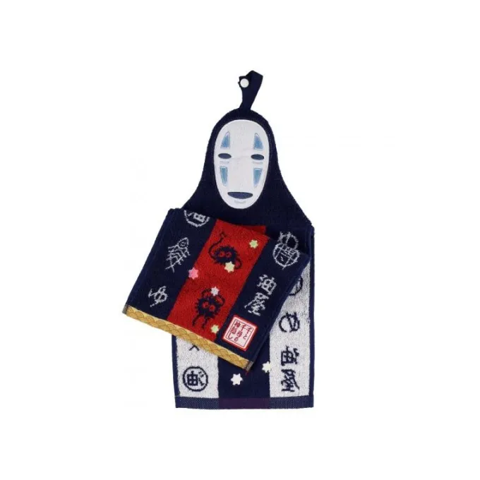Maison Ghibli Linge De Maison|Serviette mascotte No Face 20x41,5 cm - Le Voyage de Chihiro