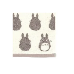 Maison Ghibli Linge De Maison|Serviette Silhouette Totoro Gris 33x80 cm - Mon Voisin Totoro