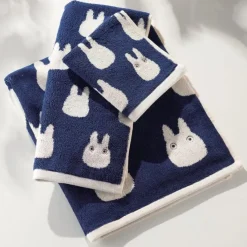 Maison Ghibli Linge De Maison|Serviette Silhouette Totoro Blanc 33x80 cm - Mon Voisin Totoro
