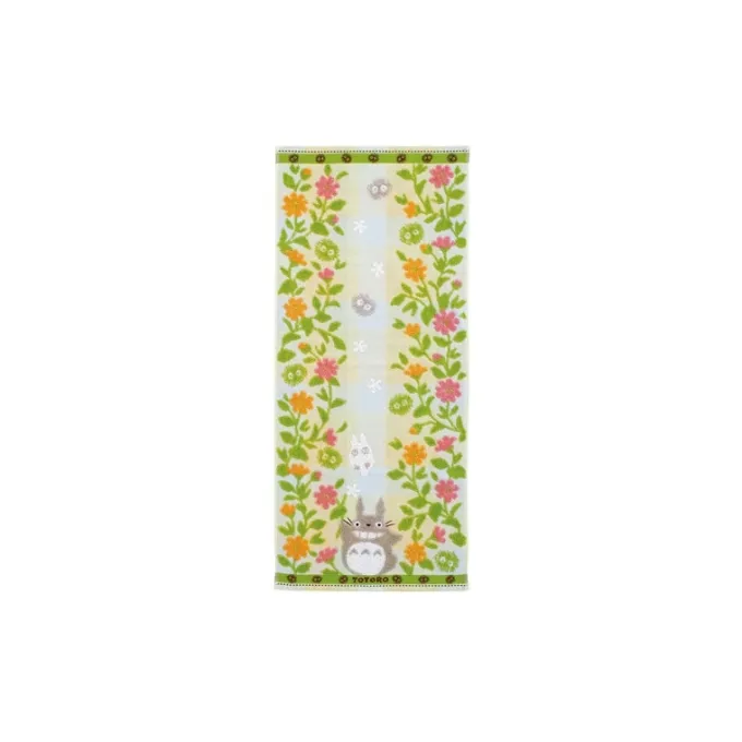 Maison Ghibli Linge De Maison|Serviette Totoro Jardin de fleurs 34x80 cm - Mon Voisin Totoro