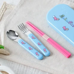 Maison Ghibli Cuisine Et Table|Set Baguettes Cuillère Fourchette Ponyo dans la mer - Ponyo sur la fa