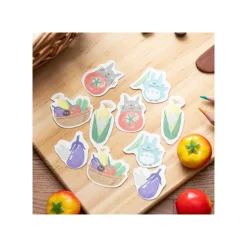 Maison Ghibli Petit Matériel|Set de stickers Break Time Légumes - Mon Voisin Totoro