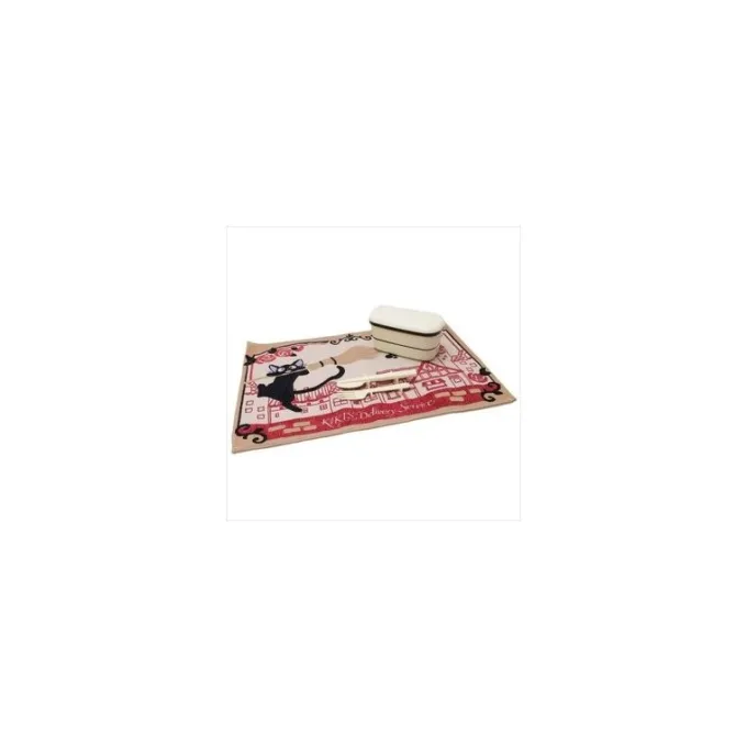 Maison Ghibli Cuisine Et Table|SET DE TABLE TISSU JIJI SUR SON BALAI - KIKI LA PETITE SORCIÈRE
