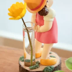 Maison Ghibli Décoration|Statue Soliflore Mei & Totoro Blanc - Mon Voisin Totoro