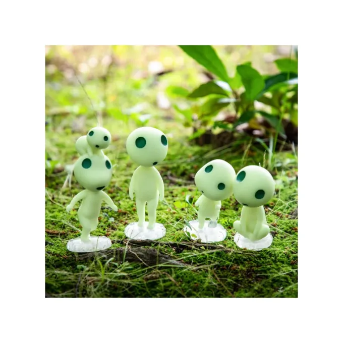 Maison Ghibli Statues|Statuette petit et grand Kodama - Princesse Mononoké