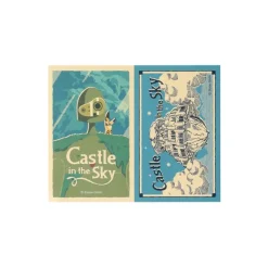 Maison Ghibli Petit Matériel|Stickers rétro Robot & Château Laputa - Le Château dans le ciel