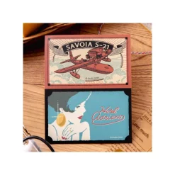 Maison Ghibli Petit Matériel|Stickers rétro Savoia & Gina - Porco Rosso