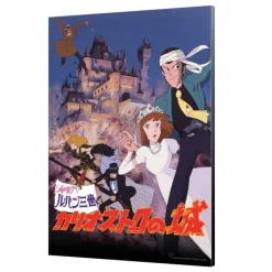 Maison Ghibli Décoration Murale|Tableau 02 - Affiche Lupin rétro - Le Château de Cagliostro