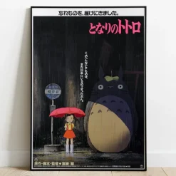 Maison Ghibli Décoration Murale|Tableau 35x50 Affiche Japonaise – Totoro
