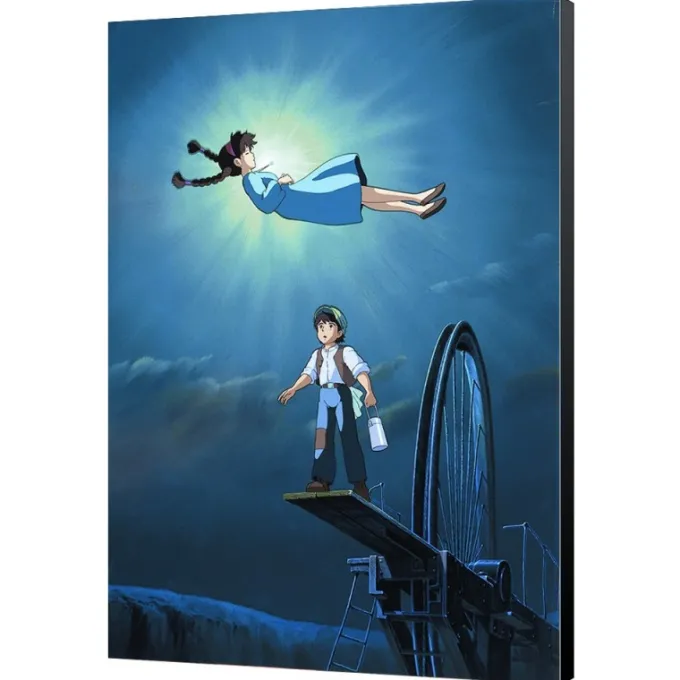 Maison Ghibli Décoration Murale|Tableau 35x50 Ghibli - Le Château dans le ciel