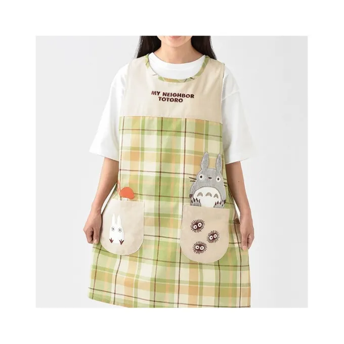 Maison Ghibli Cuisine Et Table|Tablier à Carreaux Totoro - Mon Voisin Totoro
