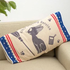Maison Ghibli Linge De Maison|Taie d'oreiller Jiji Balai - Kiki la petite sorcière