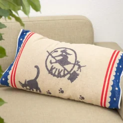 Maison Ghibli Linge De Maison|Taie d'oreiller Jiji Balai - Kiki la petite sorcière